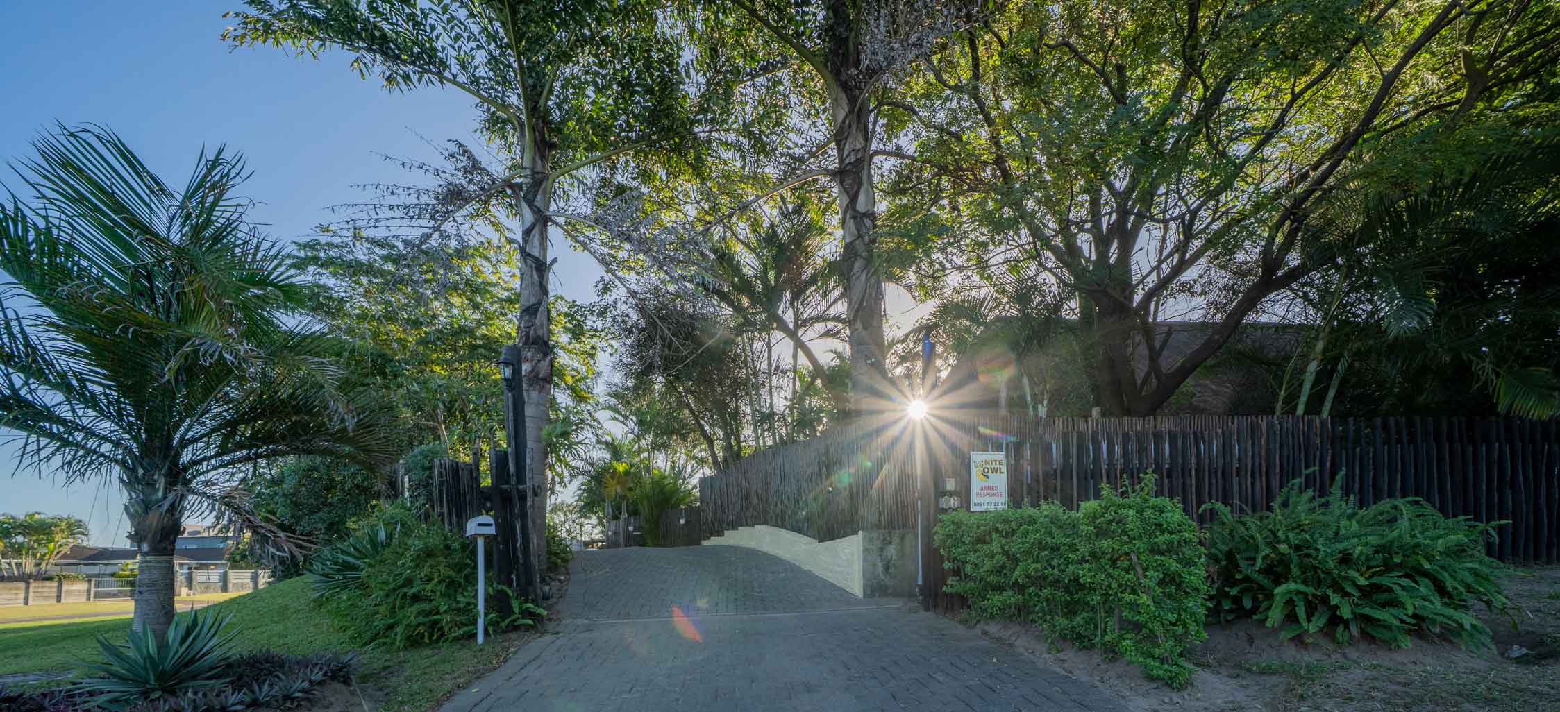 Entrance and landscaping